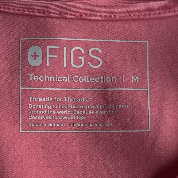 Figs Womens Casma Three Pocket Scrub Top Medium V-Neck FW1100 Nurse Medical - Picture 4 of 11